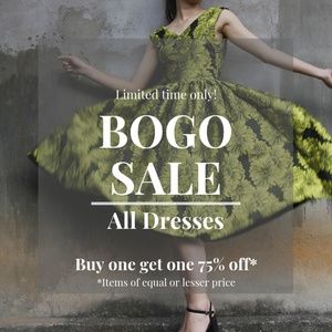 *PROMOTION ENDED* BOGO SALE